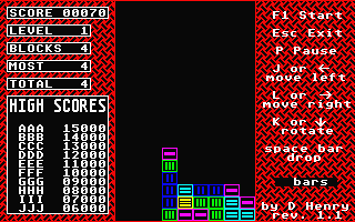 Collapse atari screenshot